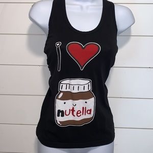 • I ❤️ Nutella Racerback Tank Top • Graphic Tank •